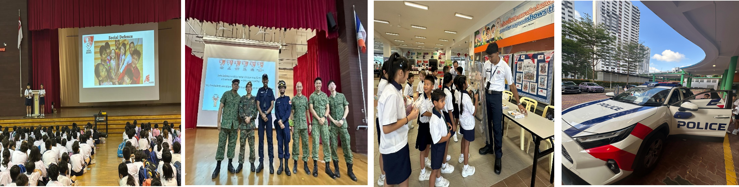 Students commemorate Total Defence Day (TDD) through assembly programmes, recess activities and classroom activities.